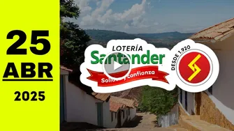 Resultado de Lotería de Santander de ayer viernes 25 de abril de 2025