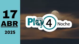Resultado de Chance Play Four Noche del jueves 17 de abril de 2025