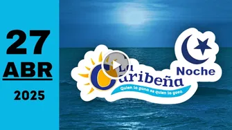 La Caribeña Noche: resultado último sorteo de hoy domingo 27 de abril de 2025