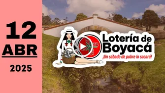 Lotería de Boyacá: resultado último sorteo del sábado 12 de abril de 2025