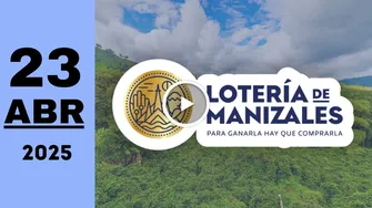 Resultado de Lotería de Manizales de anoche miércoles 23 de abril de 2025