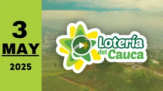 Resultado de Lotería del Cauca del sábado 3 de mayo de 2025