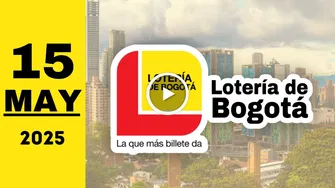 Resultado Lotería de Bogotá: último sorteo de ayer jueves 15 de mayo de 2025