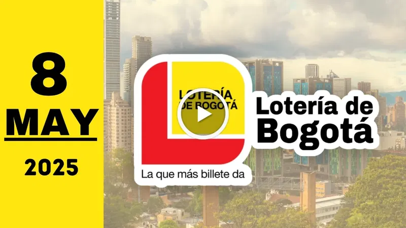 Resultado Lotería de Bogotá: último sorteo de ayer jueves 8 de mayo de 2025