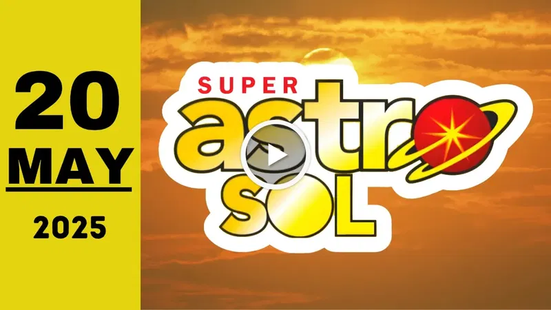 Super Astro Sol: resultado último sorteo de hoy martes 20 de mayo de 2025