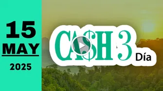 Cash Three Día: resultado último sorteo del jueves 15 de mayo de 2025