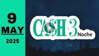 Resultado de Cash Three Noche de hoy viernes 9 de mayo de 2025