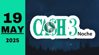 Resultado de Cash Three Noche chance de hoy lunes 19 de mayo de 2025