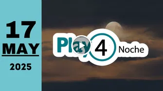 Resultado Play Four Noche: último sorteo del sábado 17 de mayo de 2025