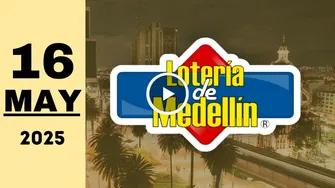 Resultado Lotería de Medellín: último sorteo de ayer viernes 16 de mayo de 2025