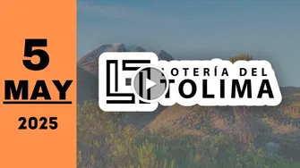 Lotería del Tolima: resultado último sorteo de anoche lunes 5 de mayo de 2025