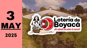 Lotería de Boyacá: resultado último sorteo de ayer sábado 3 de mayo de 2025