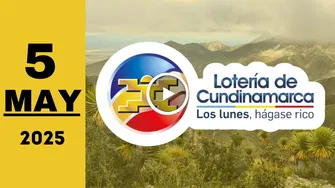 Resultado Lotería de Cundinamarca: último sorteo del lunes 5 de mayo de 2025