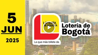 Resultado Lotería de Bogotá: último sorteo del jueves 5 de junio de 2025