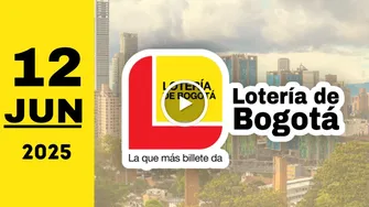 Resultado de Lotería de Bogotá de anoche jueves 12 de junio de 2025