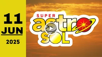 Resultado Super Astro Sol: último sorteo de hoy miércoles 11 de junio de 2025