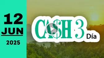 Resultado de Cash Three Día del jueves 12 de junio de 2025