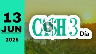 Resultado Cash Three Día: último sorteo chance de hoy viernes 13 de junio de 2025