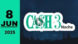 Resultado de Cash Three Noche de hoy domingo 8 de junio de 2025