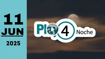 Resultado Play Four Noche: último sorteo chance de hoy miércoles 11 de junio de 2025