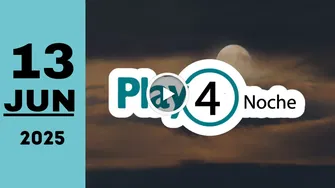Chance Play Four Noche: resultado último sorteo de hoy viernes 13 de junio de 2025