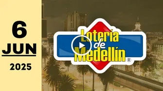 Resultado Lotería de Medellín: último sorteo de anoche viernes 6 de junio de 2025