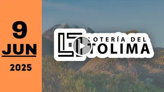 Resultado Lotería del Tolima: último sorteo del lunes 9 de junio de 2025