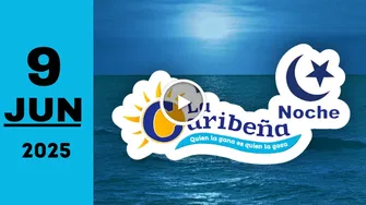 La Caribeña Noche: resultado último sorteo de ayer lunes 9 de junio de 2025
