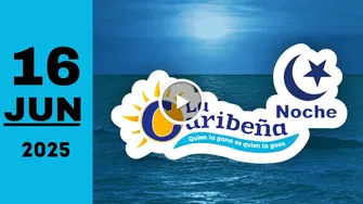 Resultado La Caribeña Noche: último sorteo chance de ayer lunes 16 de junio de 2025