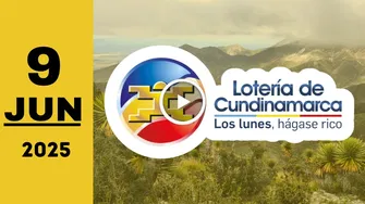 Lotería de Cundinamarca: resultado último sorteo de hoy lunes 9 de junio de 2025