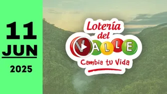 Lotería del Valle: resultado último sorteo de ayer miércoles 11 de junio de 2025