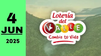 Resultado Lotería del Valle: último sorteo de ayer miércoles 4 de junio de 2025