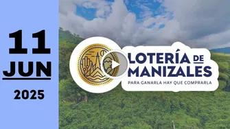 Resultado de Lotería de Manizales de anoche miércoles 11 de junio de 2025